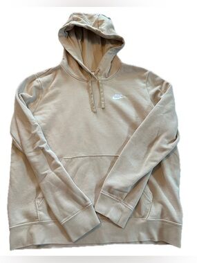 Nike Men's Beige Pullover Hoodie